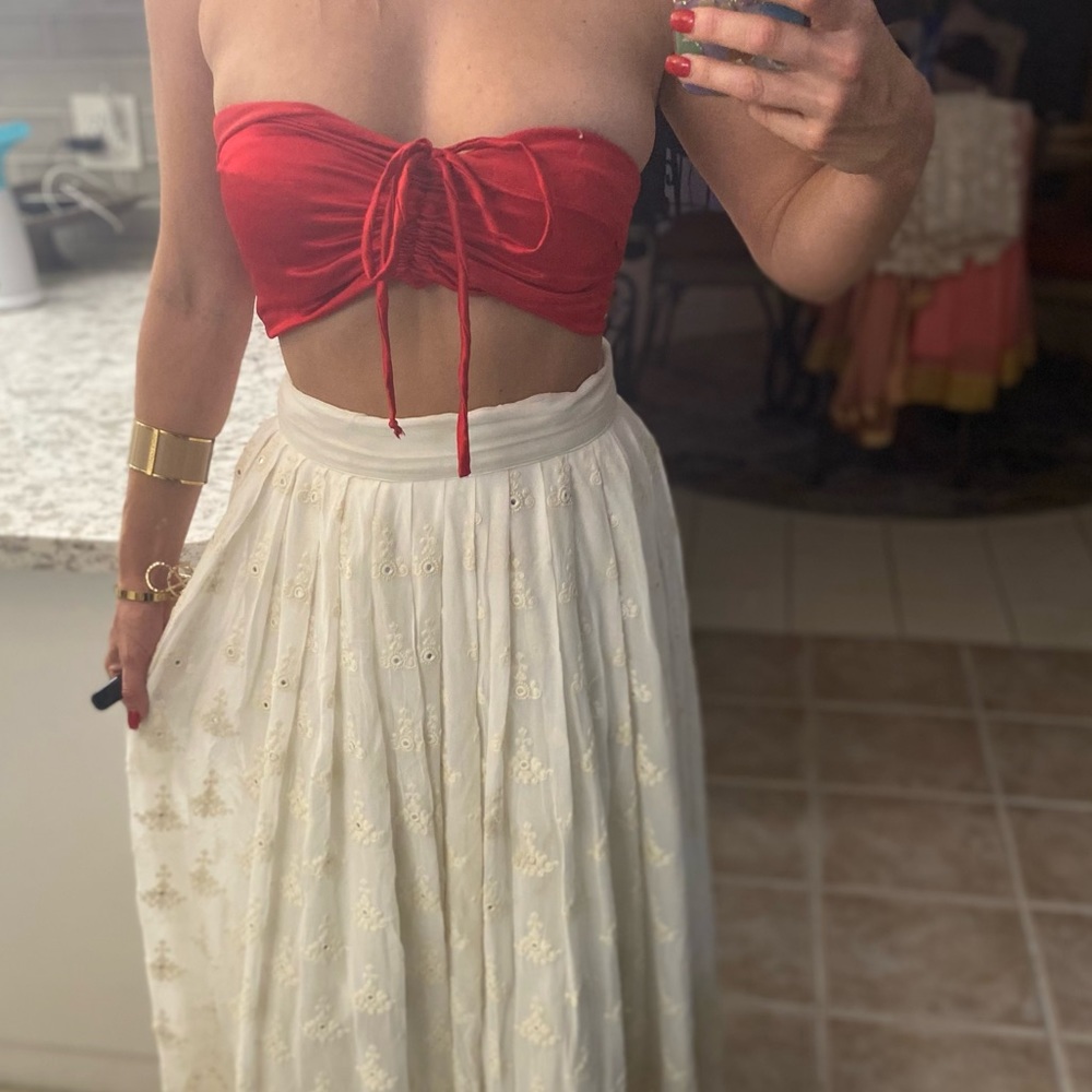 Handmade Red Silk Blouse